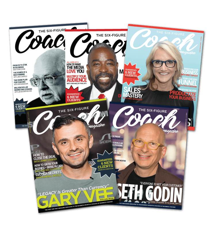SFC-Magazine-Covers Six Figure Coach magazine
